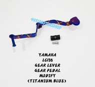 RACING GEAR PEDAL MODIFY LC135 LC 135 4S 55D SYM VF3I 185 VF GEAR LEVER PEMIJAK GEAR TITANIUM BLUE