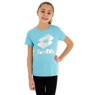 LOTTO LOTTO Girls Classic logo Sports Short-Sleeved T-Shirt 60% Cotton