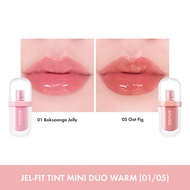 AMUSE Jel-Fit Tint Mini Duo ลิปทินต์ เนื้อเจลลี่ ฉ่ำวาว เติมความชุ่มชื้น ติดทนนาน