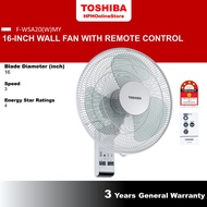 Toshiba 16" Inch Wall Fan (Remote) F-WSA20(W)MY F-AWB50MY Kipas Dinding 壁扇 风扇 AMS