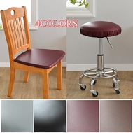 PU Leather Waterproof Seat Cushion Cover Round Square Chair Cover Slipcover Office Chair Cover Dirt-resistant Stretch Thickened Sofa Covers  Slips