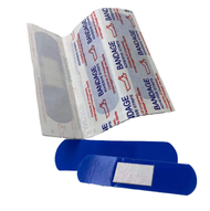 100 Pcs Band Aid Biru / Perban Anti Air PE Luka Jahitan / Perban Terdeteksi Logam