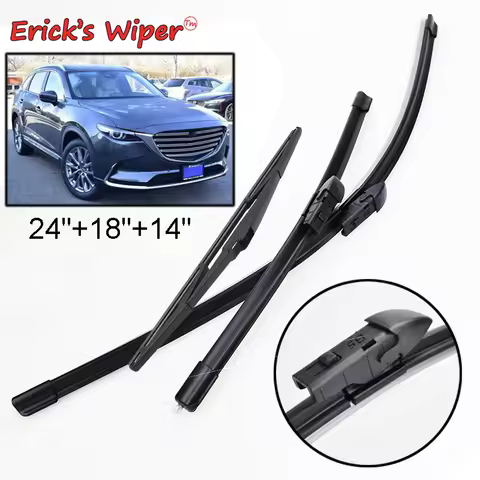 Erick's Wiper Front & Rear Wiper Blades Set For Mazda CX-9 CX9 MK2 2016 - 2023 Windshield Windscreen