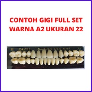 Gigi Caiyu Full Set Anterior Posterior Upper Lower Gigi Palsu Merk Caiyu Yuying 1 set Atas Bawah Penutup Ompong Permanen Instan Tahan Rebus Warna Awet