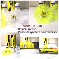 Carlton Premium synthetic shuttlecocks ,TE900 ( 6 pcs in a tube with high visibility skirt )