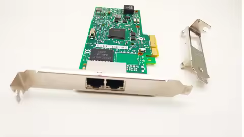1Gb Network Card I350-T2 with Ethernet Server Gigabit LAN Adapter I350T2V2BLK Chip Dual RJ45 Ports P