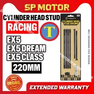 EX5 / EX5 DREAM / EX5 CLASS RACING CYLINDER HEAD STUD 220MM TIANG HEAD 220MM TOBAKI BLOK STUD M6xM7x