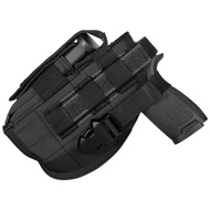 Tactical Molle Belt Gun Holster, Universal Adjustable Pistol Holsters with Mag Pouch Fits S&W M&P Sh
