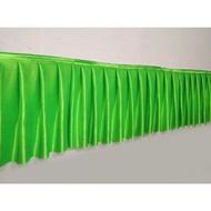 TABLE DECORATION/ TABLE SKIRT 100CM HEIGHT X 450CM LENGTH