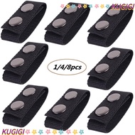 KUGIGI 1/4/8Pcs Belt Keeper  Double Snaps Sports Nylon Strap