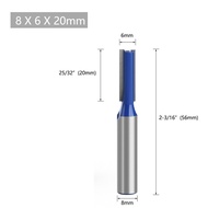 8Mm Router Bit Router Bit 8Mm Shank สำหรับงานไม้เครื่องมือ Straight End Mill