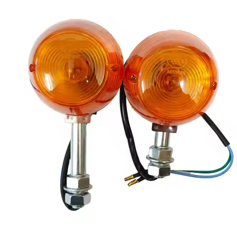 12V Motorcycle Turn Signals Amber Lights Bulb Indicators for Honda C70 CT70 CT90 XL100 CB350 CM400 C