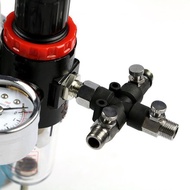 Vcju- Airbrush Splitter Connector 1/8 3 Way Connector 3 Way
