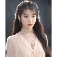 Iu Diamond Choker Necklace Premium Korea | Imported Crystal Necklace