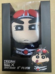 蠟筆小新 幪面超人 假面騎士 1號 黑日 No.1 V3 Black 8” plush 毛公仔 Kamen rider masked crayon shinchan 非bandai 蠟筆小新 x 假面