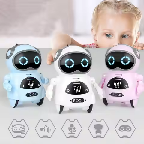 Voice Recognition Pocket Robot Singing Dancing Telling Story Talking Interactive Robot Communication
