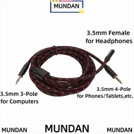 MUNDAN Chat Link Cable, Plug and Play 270cm/8.9ft Chat Adapter Cable, Flexible 3.5mm Audio Cable for