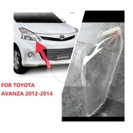 LT 1PAIR FOR Toyota avanza  2012 2013 2014 headlamp cover cap / replacement head lamp light lens /head lamp lens
