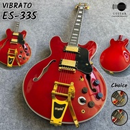 GCM Gibson ES-335 Vibrola Series Electric Guitar (Custom Made, Oversea Ready Stock)