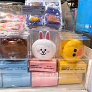 Korea LINE FRIENDS Brown Bear Mini Stapler Magnet Clip Peti Sejuk Pelekat Klip Kertas Klip Kertas