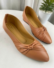 รองเท้าคัทชู ไซส์ใหญ่ 41 42 43 44 45 Bigsize  หนังหุ้มส้น  ส้นสูง 1 นิ้ว รองเท้าผู้หญิง แฟชั่น  ใส่ส