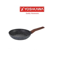 Yoshikawa FRY PAN 16cm Marble Induction Wok Egg Pan 16 cm non-stick coating