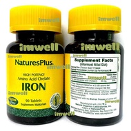 NATURES PLUS IRON VITAMIN ANEMIA IRON 90 TABLETS - ORIGINAL