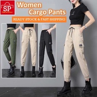 Plus Size Women Trousers Female Loose Casual Long Pants Students Pants Cargo Pants Seluar Perempuan(23775)