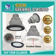 Eyeball Casing GU10 / GU5.3 Lamp Holder Spotlight Recessed Eyeball FUll Die-cast Material Downlight Casing Nordic Lighting Ceiling Lamp Black /