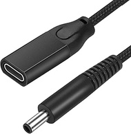 OYY USB C to 4.5mm Smart Round Tip Cable for Dell Laptop Charger 45W 65W 90W Power Adapter for Inspi