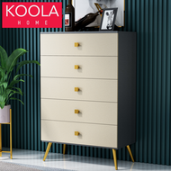 KOOLA Nordic Luxury Wood Chest of Drawer Cabinet Baju Almari Laci Drawer Laci Kayu