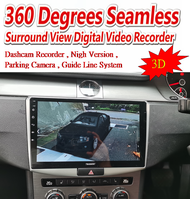 LEON OEM Volkswagen Passat B6 B7 10" FHD 2Ram 32GB Wifi GPS DSP 360 3D Bird View Parking Camera Play
