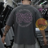 [AYBL TRAINING DEPT] Men's loose gym sports shirt made of cotton for comfortable movement