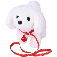 WorWoder Plush Bichon Frise Toy Puppy Electronic Interactive Pet Dog - Walking, Barking, Tail Waggin