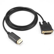 Display Port to DVI 1.8m/6ft Cable 1080P DisplayPort DP to DVI-D Male to Male Ad