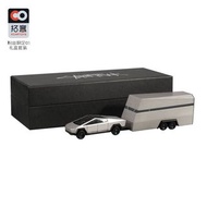 拓意xcartoys 1:64合金模型 Tesla Cybertruck Cyber Truck 拖車版