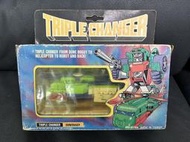 早期懷舊童玩 台版台製 直升機跑車機器人 變形金剛 Transformers TRIPLE CHANGER
