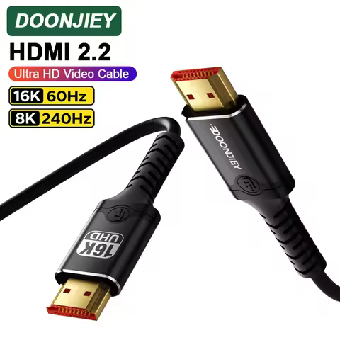 DOONJIEY HDMI Cable 16K60Hz High Speed 96Gbps Cable for Laptop TV Box PS5 Xiaomi Dolby Vision HDCP2.