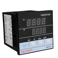 SINOTIMER MC701 Digital PID Temperature Controller Waterproof K Type PT100 Sensor Input Relay SSR Ou