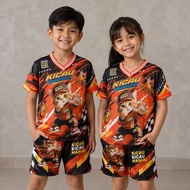 Junior Kids Jersey Set Ages 2-7 Years Kicau Mania Printing Latest Trend