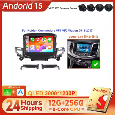 Car Stereo Radio Head Unit Wireless Apple 9'' For Holden VF Commodore 2013-2017 Carplay Android 15 A