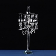 European Style Crystal Candle Holder Windproof Wedding Auditorium On-site Decoration Hotel Wedding M