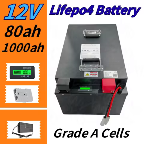 BMS 4S 12V 100Ah 80Ah 120Ah 150Ah 200Ah 300Ah 400Ah-1000Ah Lifepo4 Battery for 1200W Off-Grid UPS Bo