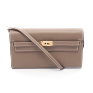【二手】愛馬仕 HERMES 單肩背包 Kelly To Go Etoupe 皮革 Kelly Long To Go Etoupe 女士二手 A