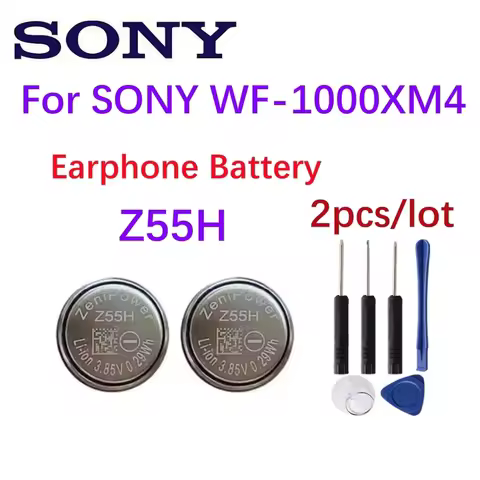 2pcs/lot New Z55H Original battery replacement CP1254 1254 for Sony WF-1000XM4 XM4 Bluetooth Headset