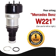 รับประกัน 1 ปี ถุงลมหลัง 1ชิ้น (ซ้ายหรือขวา) Mercedes Benz W221 ปี 2007-2012 สำหรับด้านหลัง ชุดซ่อมถ