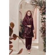 HIJABISTAHUB THE BRIDES' 2023 DIANA X FARID KAMIL LAILA KURUNG PAHANG KURUNG NIKAH TUNANG SULAM EMBR