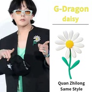 G-dragon G-Dragon Same Style Daisy Sunflower Brooch Sunflower Pin Jewelry