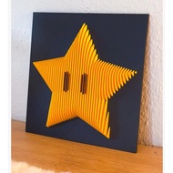 3D Wall Art Super Mario Star Wall decoration