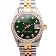 Rolex Women's Clothing Log 18K Gold Dog Tooth Ring Emerald Automatic Mechanical Watch Ladies 68273 Rolex